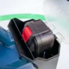 ibc-container-wit-met-pomp-accu-1000L-gereinigd-pallet-metaal-of-kunststof-linkerzijaanzicht-vooraanzicht-accu-in-accuhouder.webp