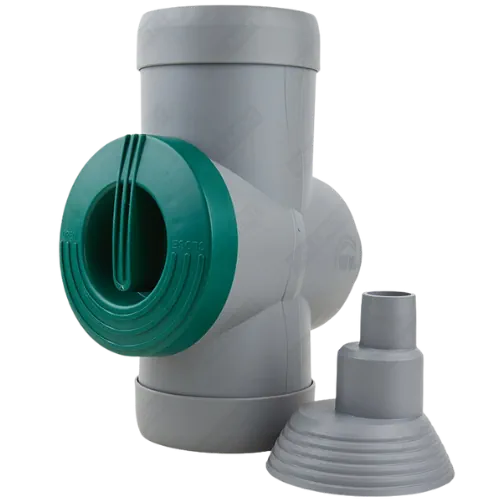 Bovengrondse regenwaterfilter om eenvoudig een regenton aan te sluiten op de regenpijp.
