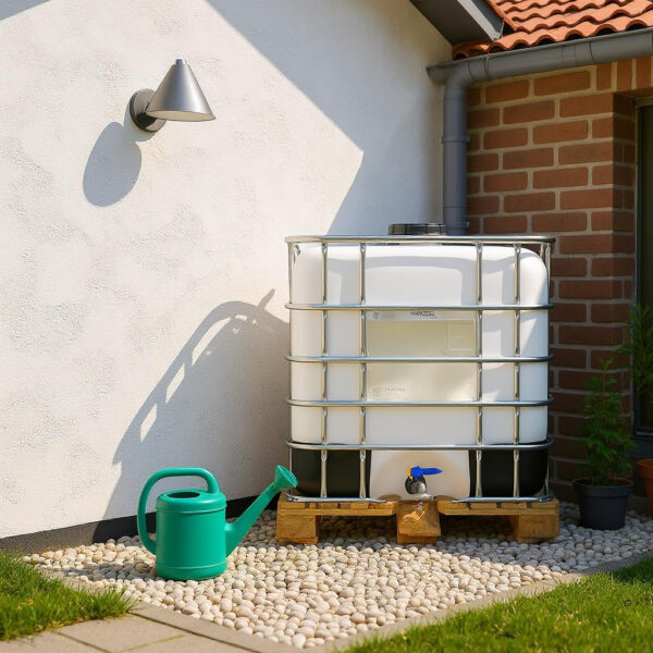 Ideale watertank voor opvang water bronbemaling _ IBC WIT
