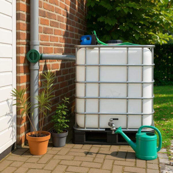 Zeer goedkope en stevige 1000L IBC container met pomp