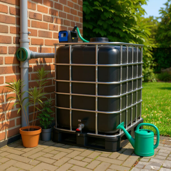 Zeer goedkope en stevige 1000L zwarte IBC