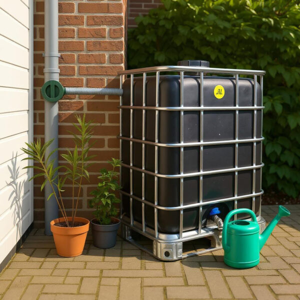 Zeer goedkope vernieuwde 1000L regenton _ Extra stevig