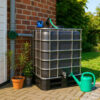Zwarte IBC UV-bestendig _ zwarte 1000L watertank met pomp