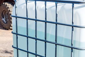 IBC container WIT op metalen of kunststof pallet – vernieuwd - Watertank-1000-liter-wit