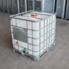IBC container WIT op metalen of kunststof pallet – vernieuwd - pallet-metaal-detail-voor-en-zijaanzicht