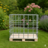 IBC container voor DIY en houtopslag buiten