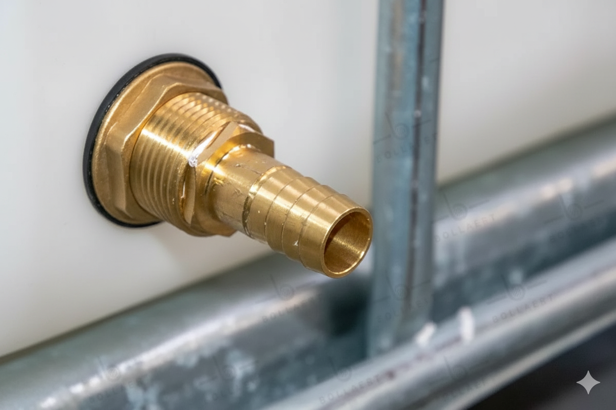 ibc-container-zwart-1000L-vernieuwd-palet-metaal-kunststof-detail-tulle wit cuve